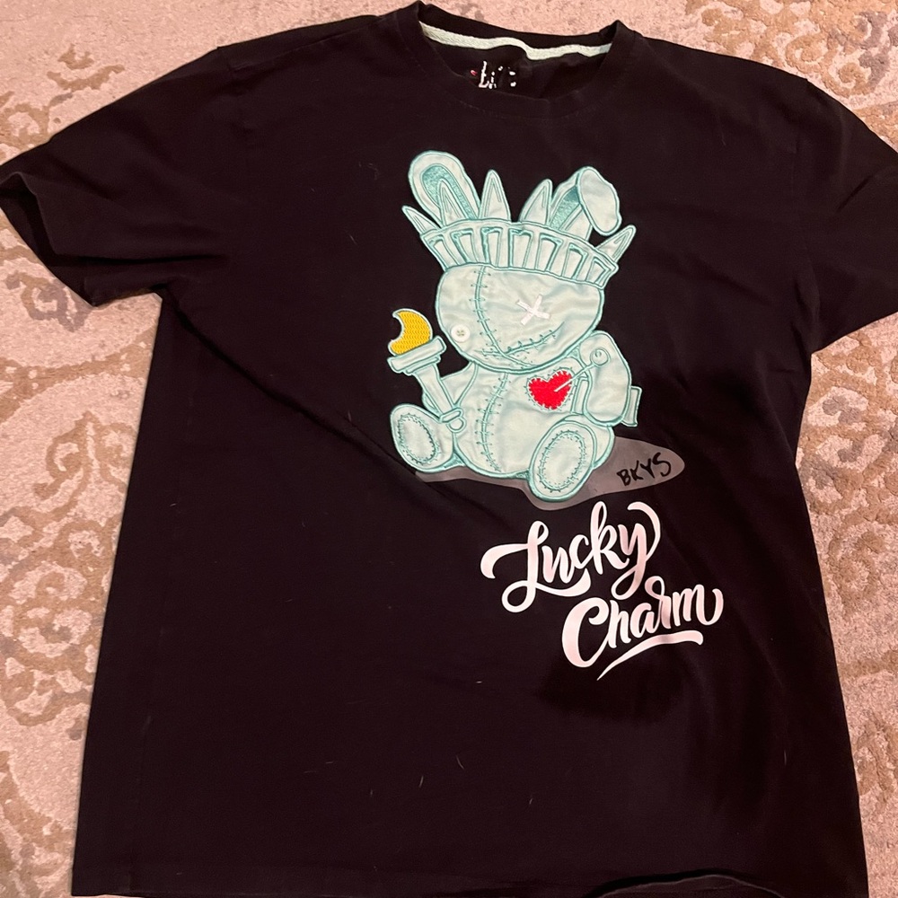 Black Lucky Charm Graphic T-Shirt